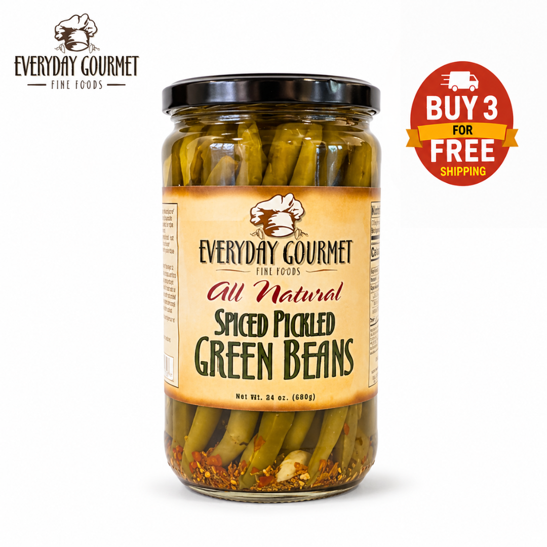 Spiced Pickled Green Beans – All-Natural Gourmet Snack | Everyday Gourmet